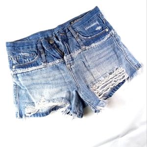 BlankNYC The Essex Cutoff Denim Shorts blue womens size 26